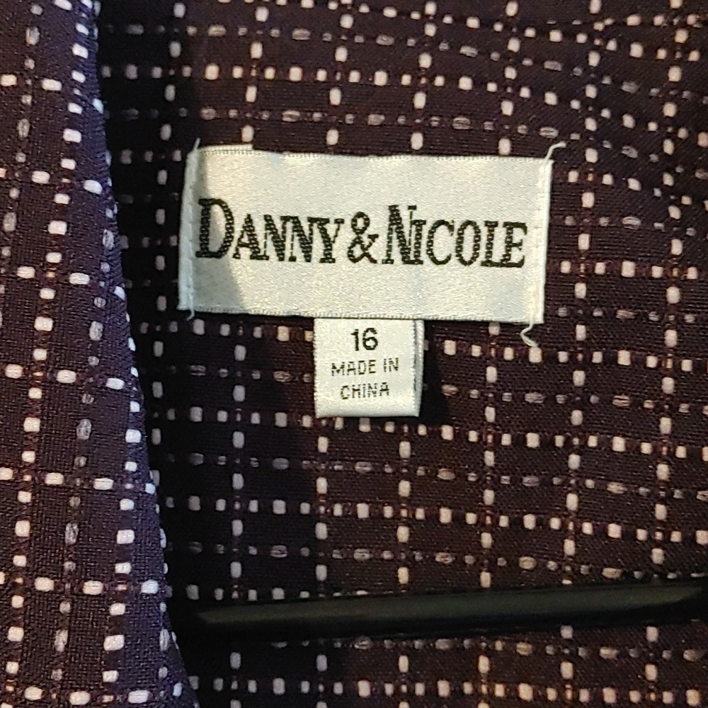Vintage Women's Blazer by Danny & Nicole Sz 16 Purple Academia Business Casual - Picture 4 of 6